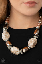 Load image into Gallery viewer, . In Good Glazes - Brown Blockbuster Necklace
