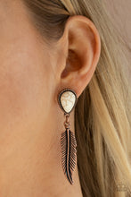 Load image into Gallery viewer, . Totally Tran-QUILL - Copper Earrings
