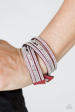 Load image into Gallery viewer, . Rock Star Attitude - Red Urban Bracelet (wrap)
