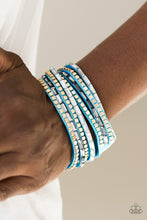 Load image into Gallery viewer, . This Time with Attitude - Blue Urban Bracelet (wrap)
