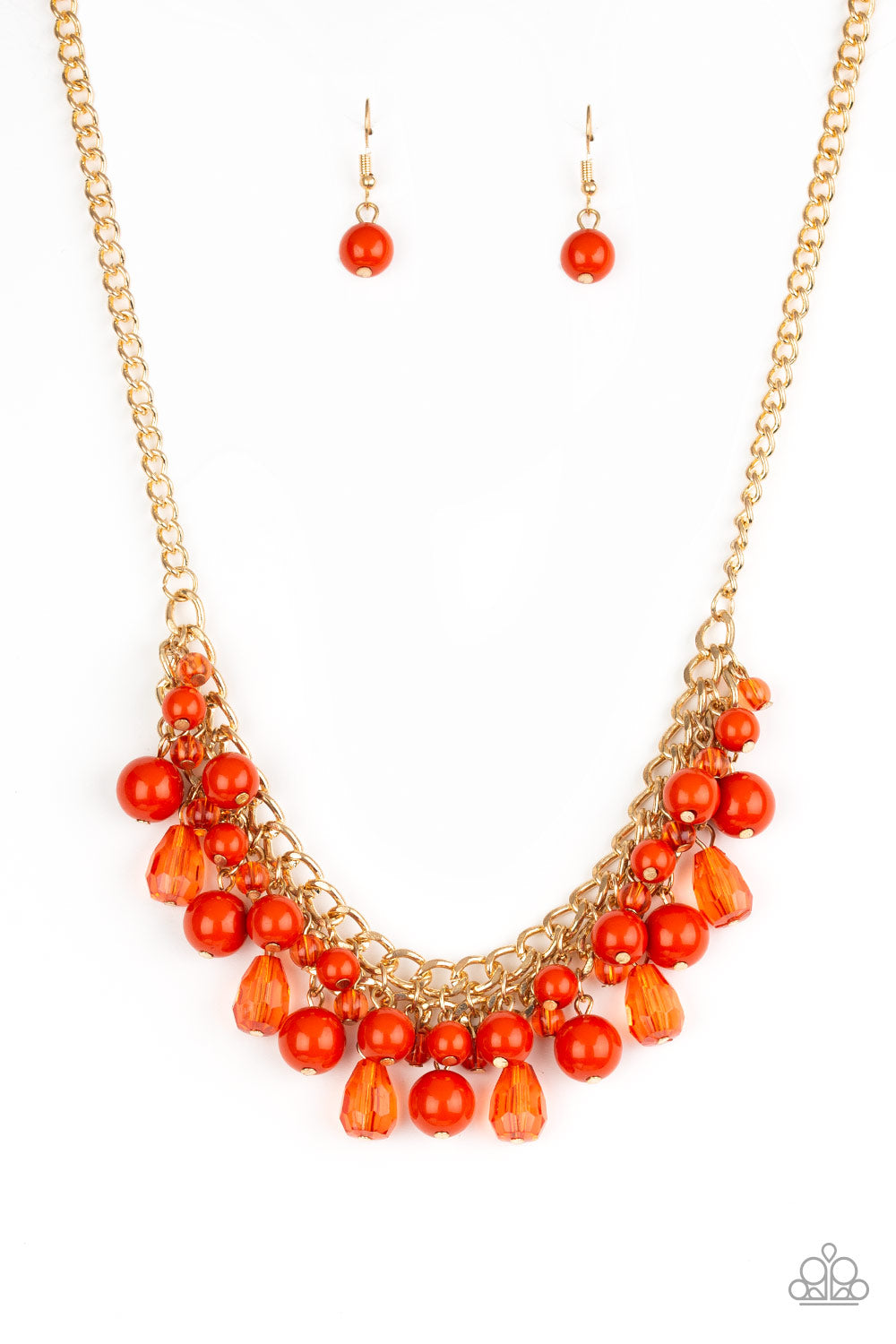 . Tour de Trendsetter - Orange Necklace