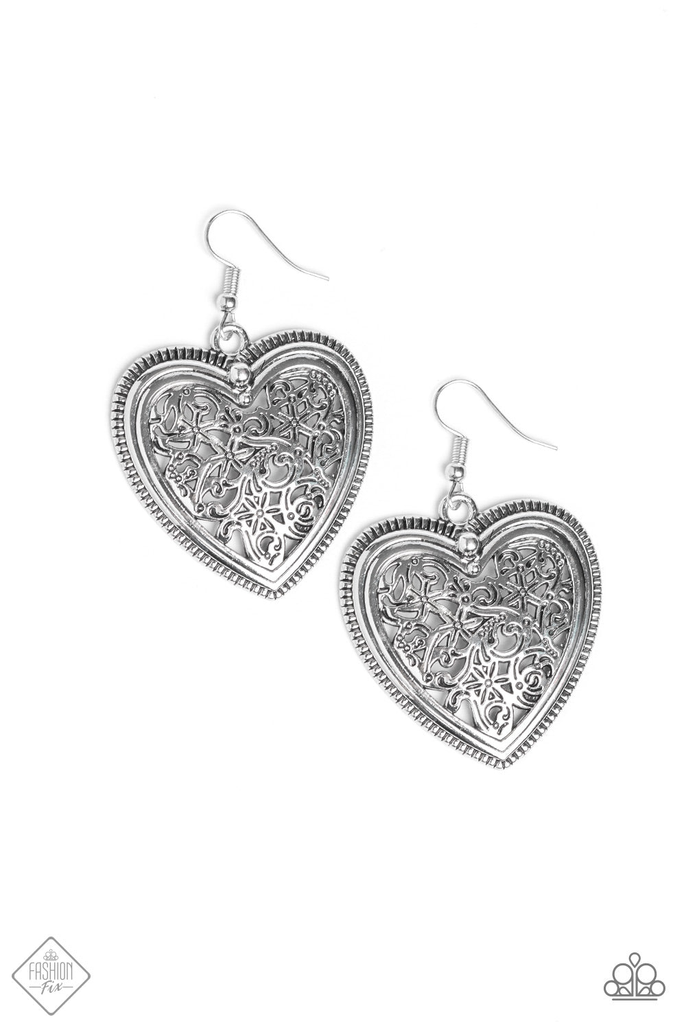 . Victorian Devotion - Silver Earrings