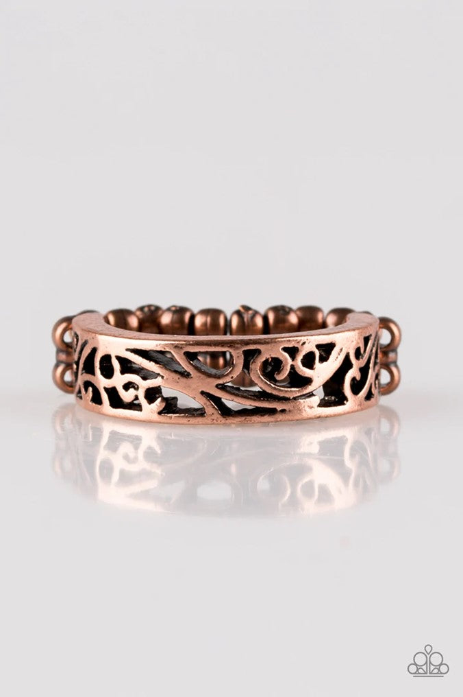 . Wandering Wisteria - Copper Ring